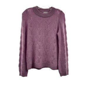 Gap Women's Long Sleeve Crew Neck Pullover Sweater Purple Size Small